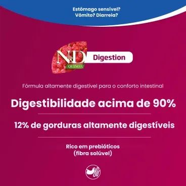 Racao Umida N-D Quinoa Caes Digestion 140 g rica em prebiotico 4